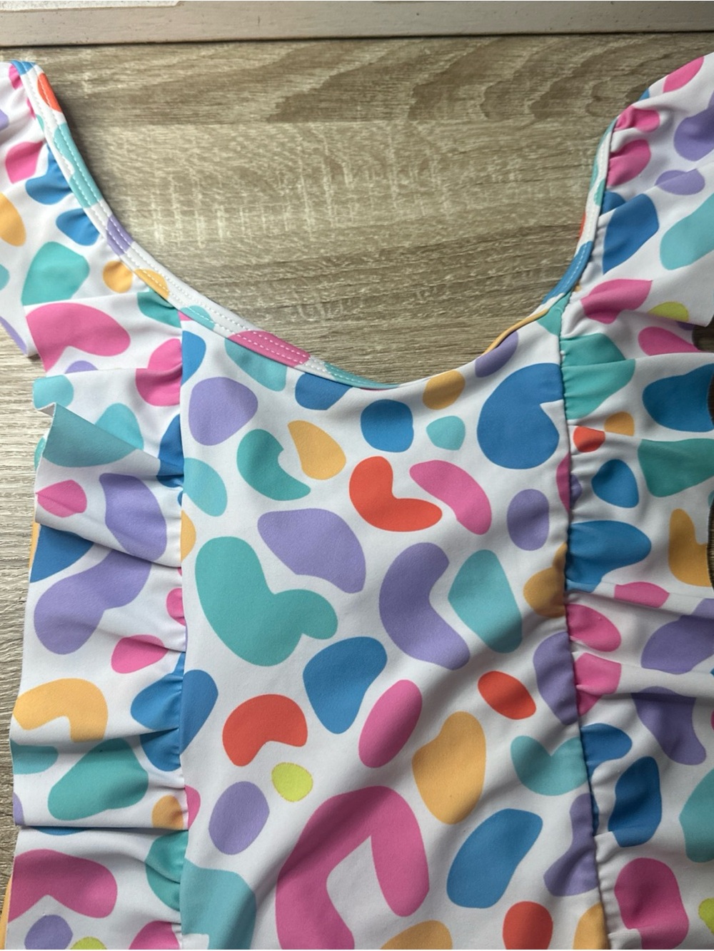 Marie Nicole Boutique Printed Spot Girls Swimsuit Size 4XL 14/16 - Picture 2 of 9